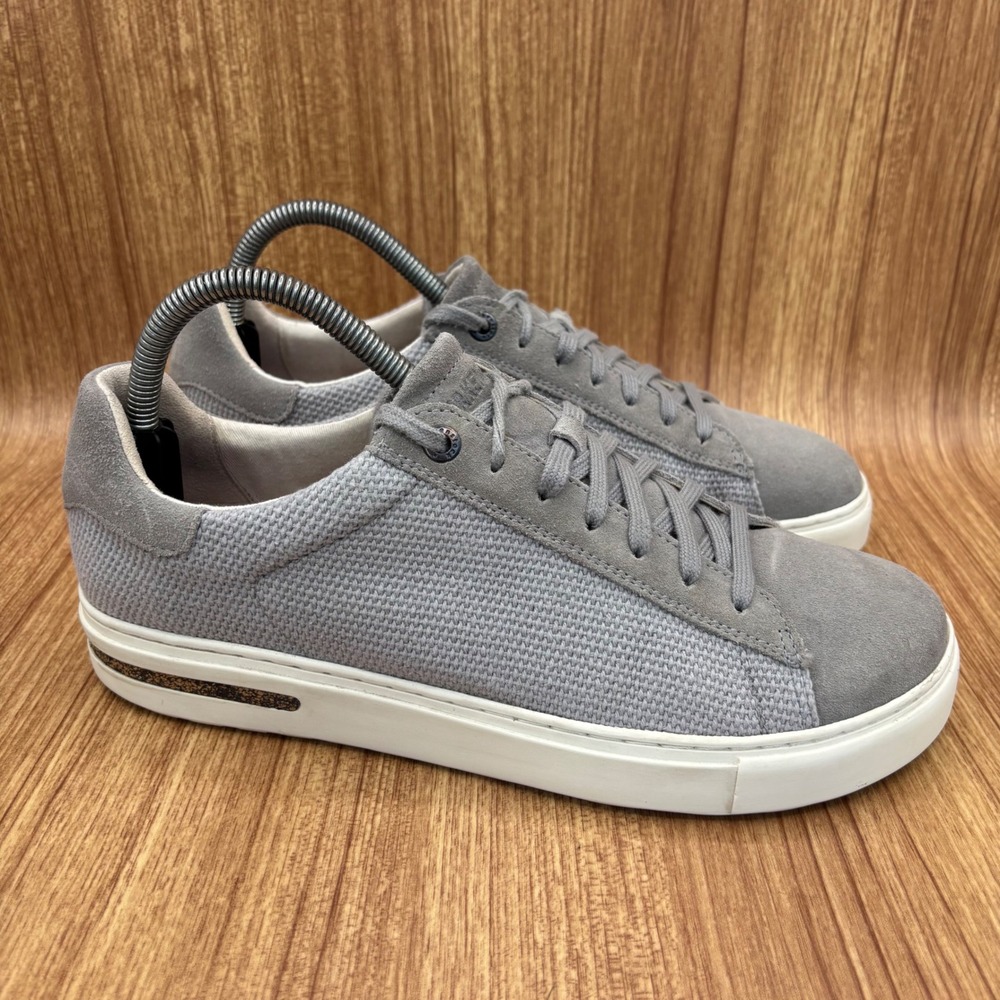 Birkenstock Bend Low Sneakers EU 40 Ladies 9 Light Grey Suede Textile Casual